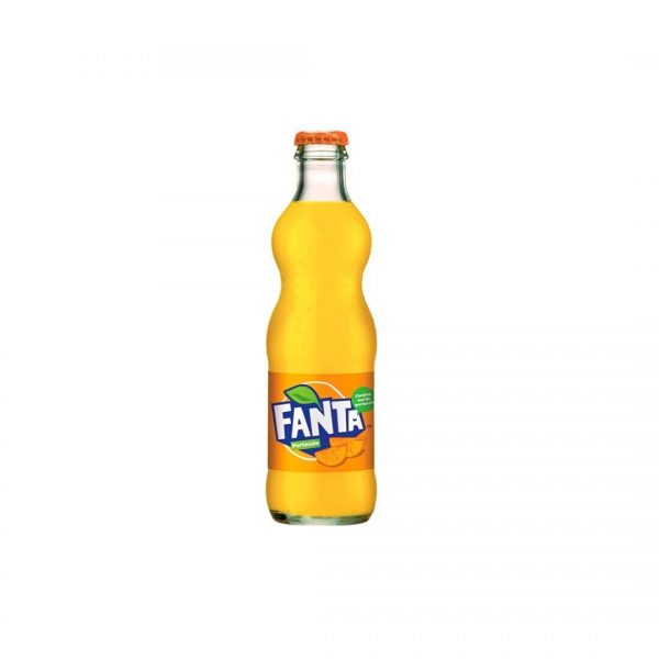 Apelsinų skonio gazuotas gėrimas Fanta 0,25l. buteliuke